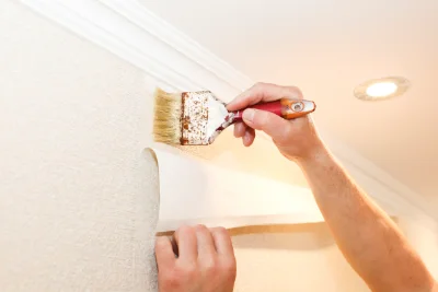 Pose de papier peint à Senones — revêtements muraux et toiles de verre